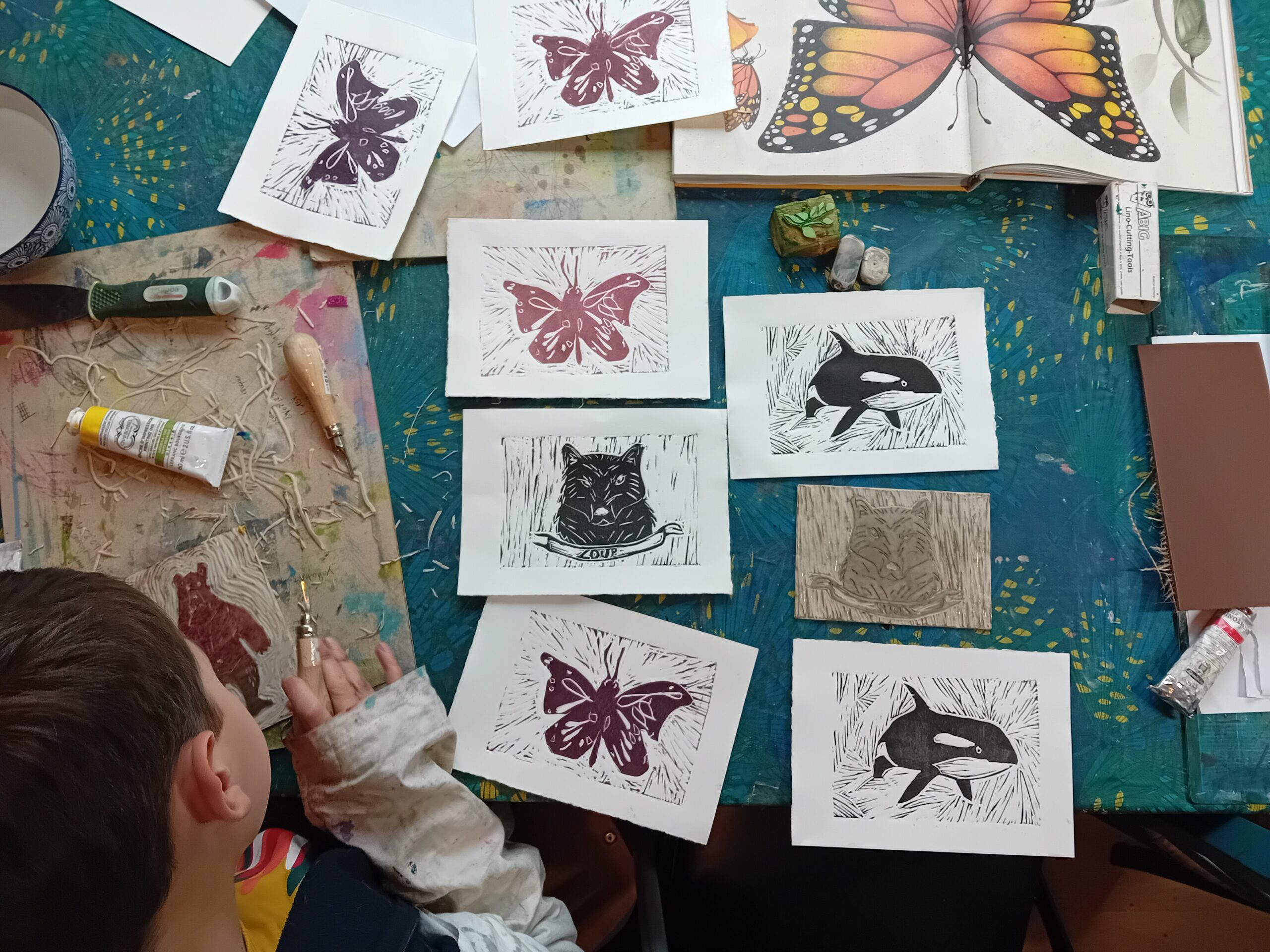 Linogravure - Du 23 au 24/07/25 de 14h à 16h