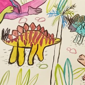 Illustration - dinosaures - 08 et 09/07/25 de 10h à 12h