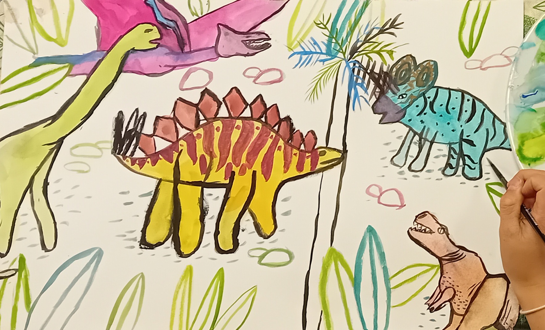 Illustration - dinosaures - 08 et 09/07/25 de 10h à 12h