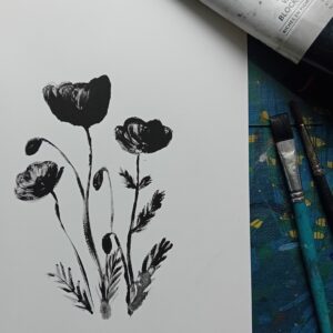 Dessin d'observation et Monotypes - Champ étoilé à Pont l'Abbé et à mon atelier - 23/07 au 24/07/25 de 10h à 12h