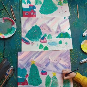 Illustration paysage enneigé - 29/12 et 30/12 de 14h à 16h