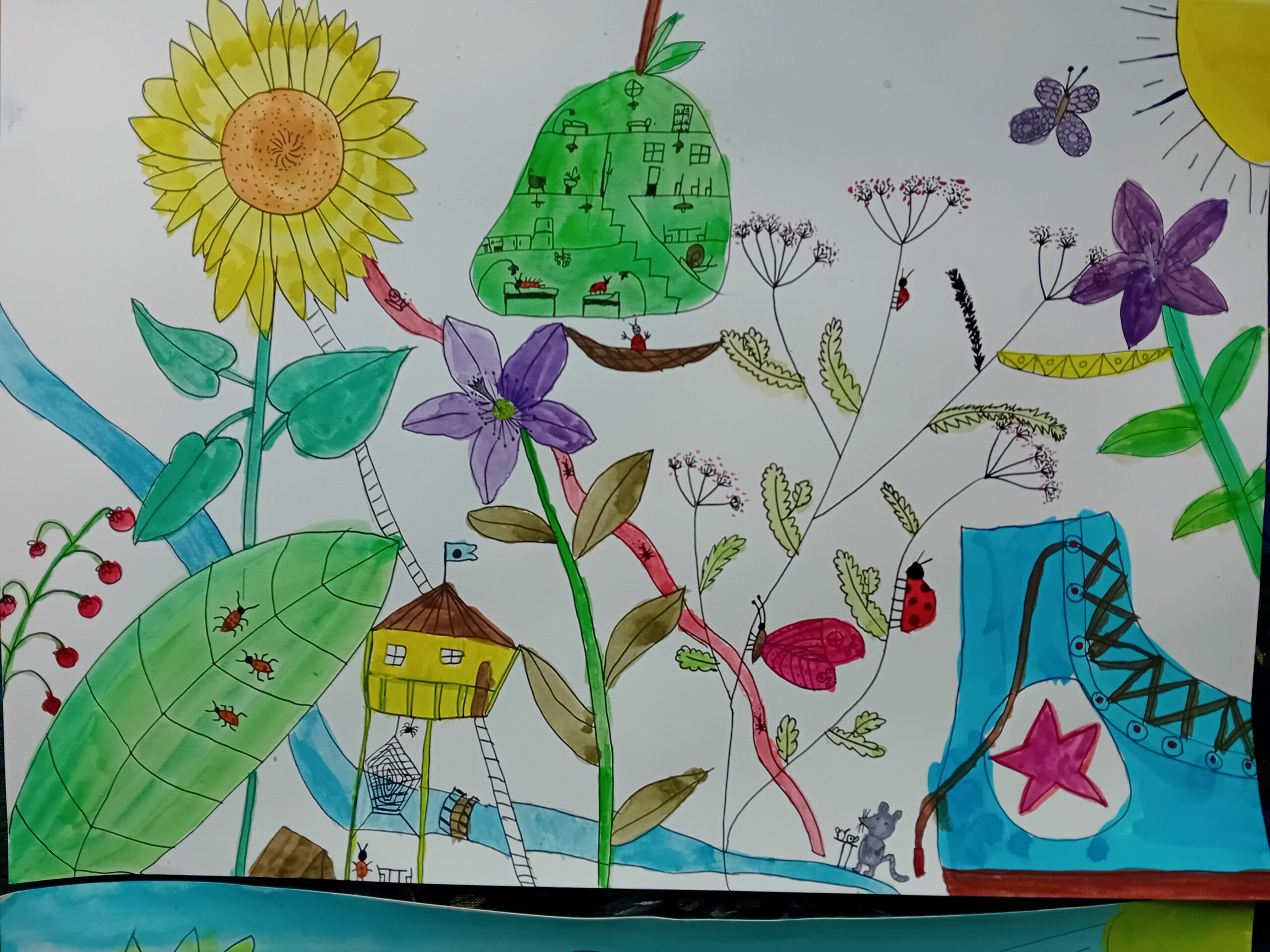 Illustration  - Monde des petites bêtes au milieu des grandes herbes - 22 au 23/07 de 14h à 16h