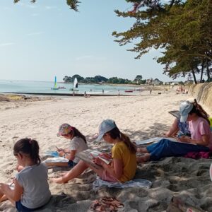 Dessin d'observation - Sainte-Marine, Ile-Tudy- 06/07 au 07/07 de 10h à 12h